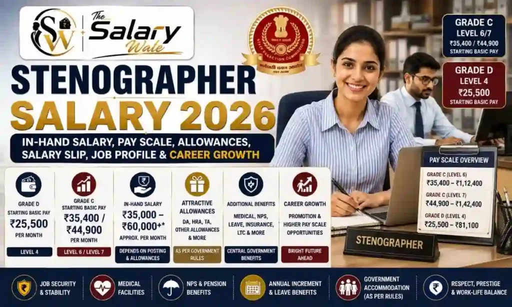 stenographer salary